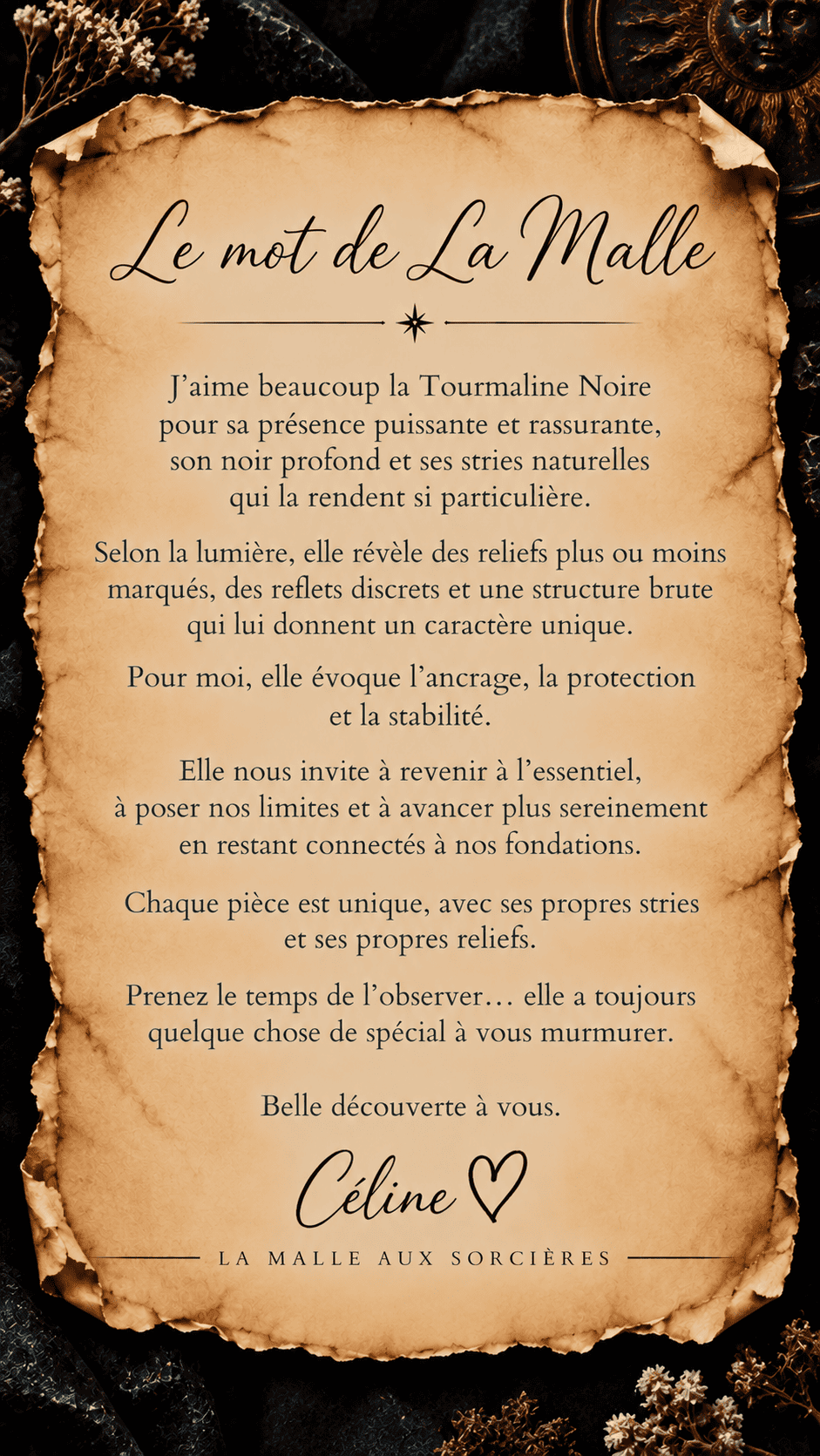 tourmaline noire brute -Vertus